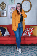 Basic Curvig Blazer, Mustard